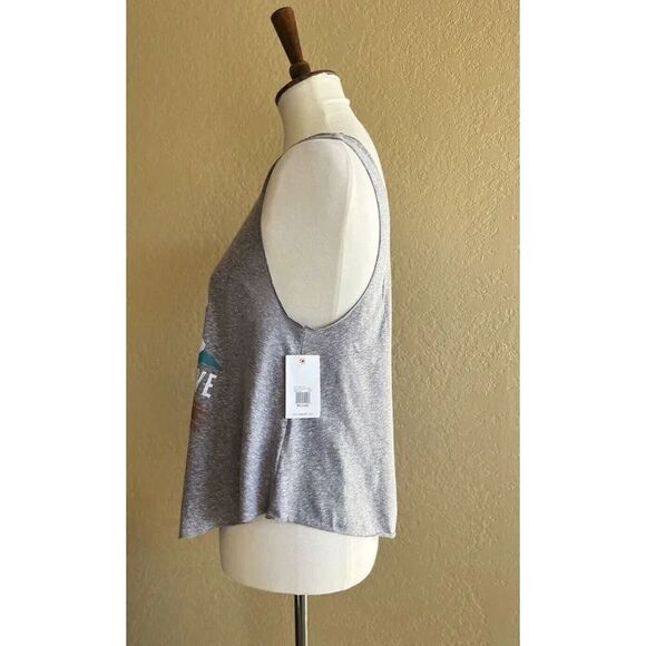 Billabong Women's Gray just like us Casual Scoop Tank Top Size M - Picture 4 of 12